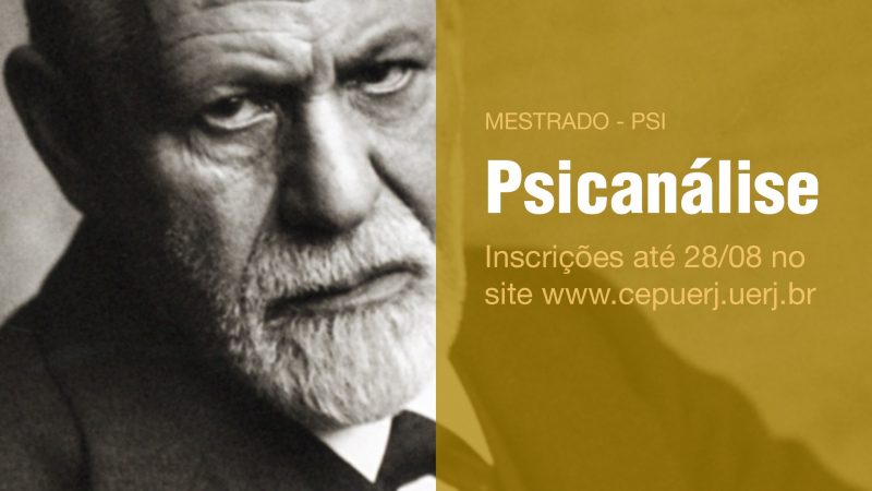 Mestrado em Psicanálise recebe inscrições até 28 de agosto