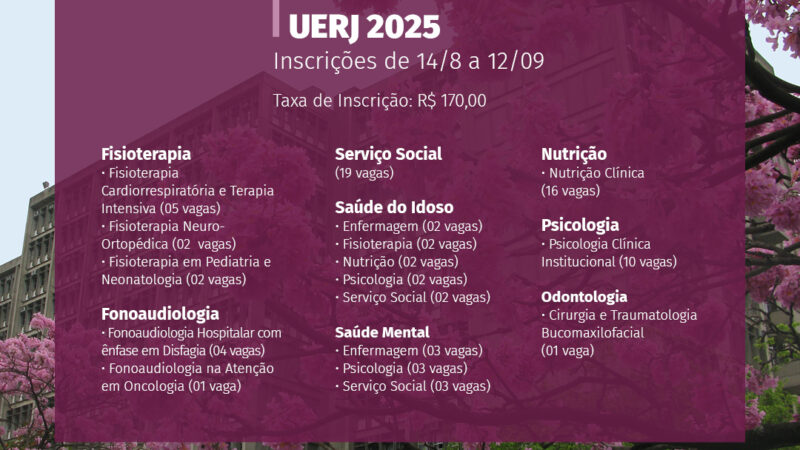 Processo Seletivo Residência Saúde Uerj 2025